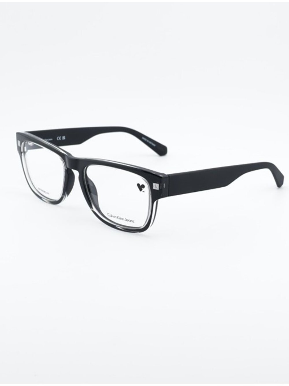 Calvin Klein Jeans CKJ25627 001 Eyeglasses Black 56 mm Square Frame